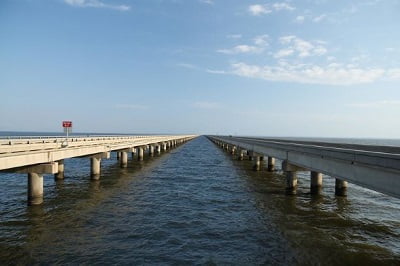 Example of Beam bridge - Lake Pontchartrain Causeway, Louisiana