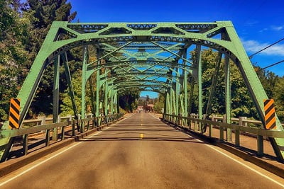 Example of Truss Bridge - Calapooia River Bridge